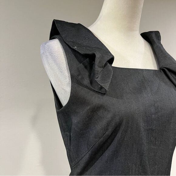 Banana Republic charcoal color fitted Sleeveless Dress size 6 - Picture 3 of 15